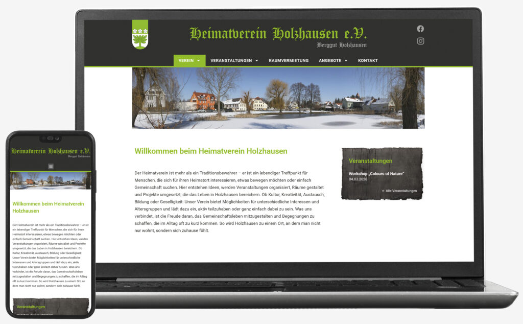 DK Gestaltung Referenz Heimatverein Holzhausen e.V Berggut
