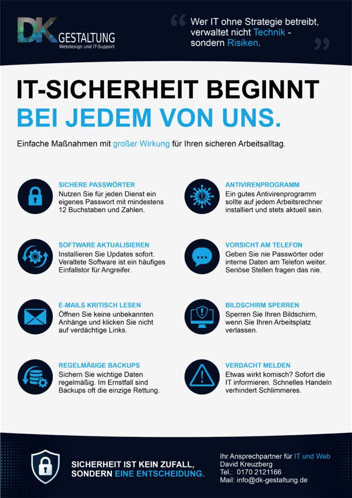 IT Sicherheit Poster